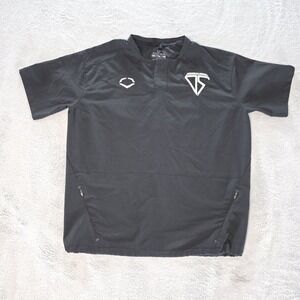 EvoShield Black‎ Performance Short Sleeve Vented Shirt Youth Medium Baseball